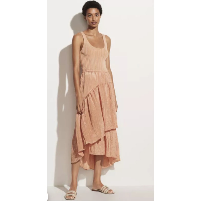 Vince Tiered Textured Skirt